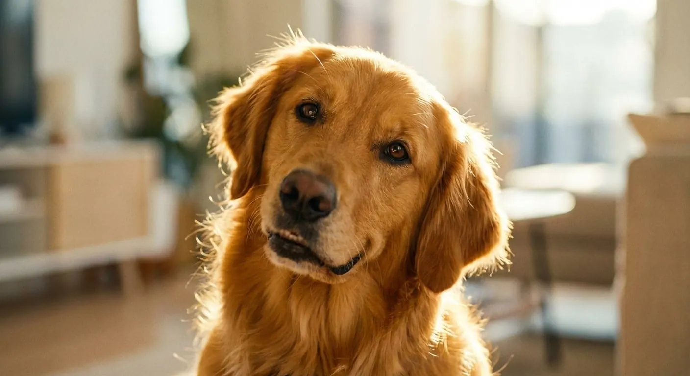 A Kylosi writer answering pet owner questions with a dog nearby